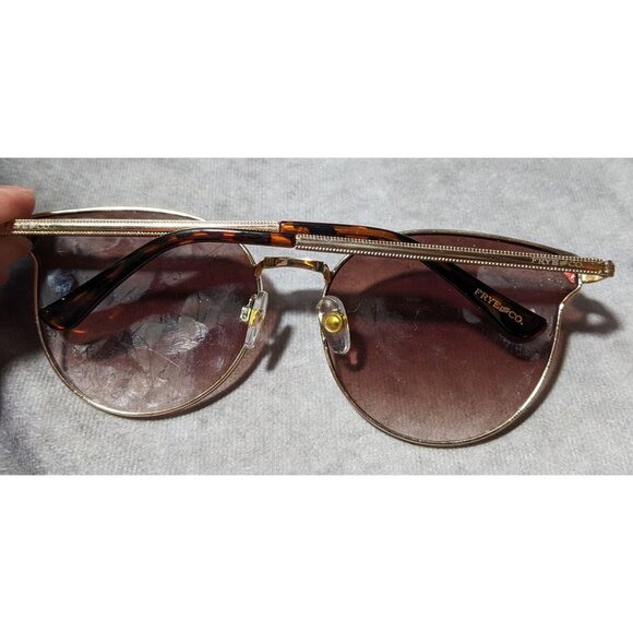 Frye & Co. Gold And Tortoise DG0921 Sunglasses main image 4